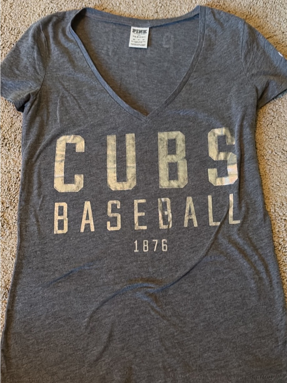 PINK Victoria's Secret Gray Crewneck Tee